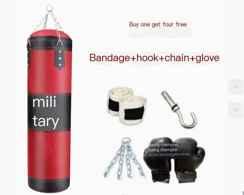 Hollow Hanging Boxing Sandbag – Premium PU Training Bag for Boxing, Sanda & Muay Thai
