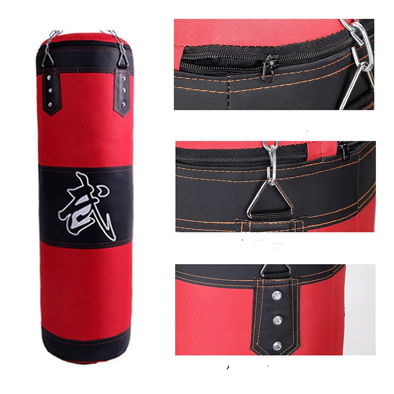 Hollow Hanging Boxing Sandbag – Premium PU Training Bag for Boxing, Sanda & Muay Thai